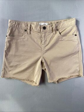 Carve Designs Beige/Tan Frayed Hem Women's Shorts